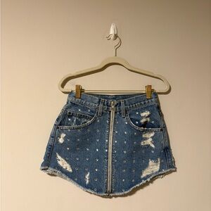 LF x Carmar Beatrice High Waisted Rhinestone Skirt 26